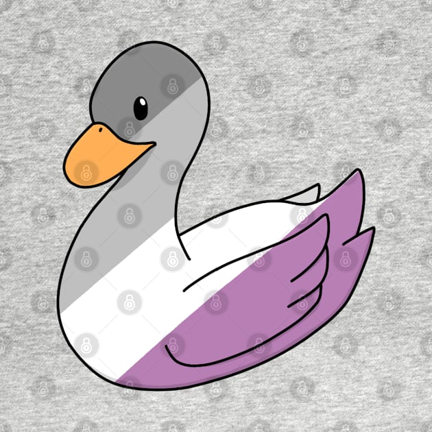 Pastel Asexual Duck by ceolsonart